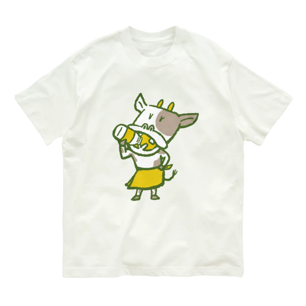 ツナチナツのウシさん銭湯モード Organic Cotton T-Shirt