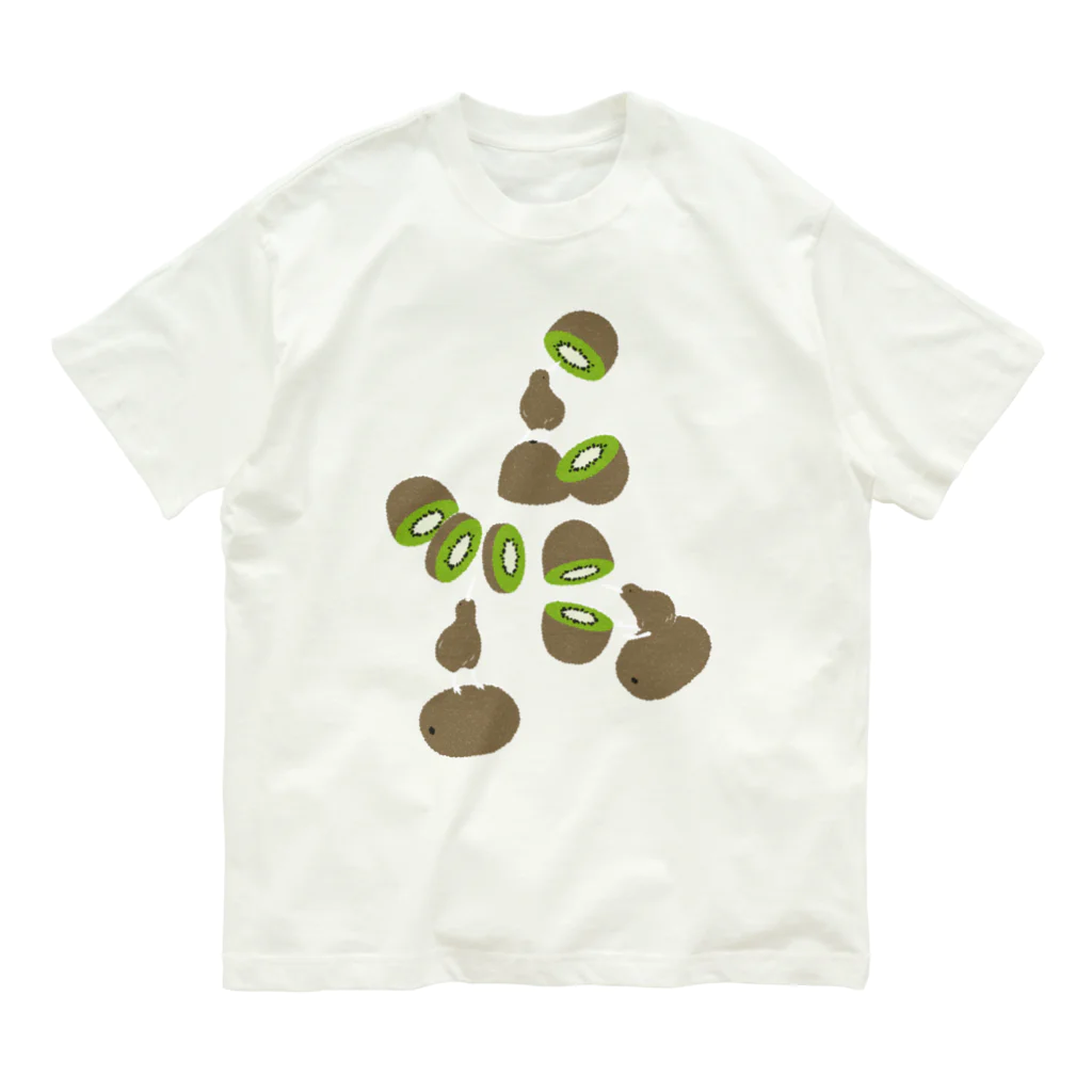 123izmのキウイとキーウィ Organic Cotton T-Shirt