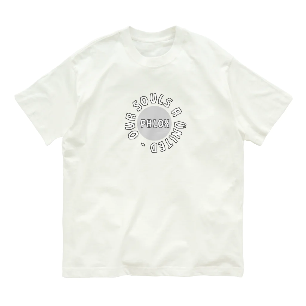 phlox　フロックスの"shadow "  phlox organic T shirt オーガニックコットンTシャツ