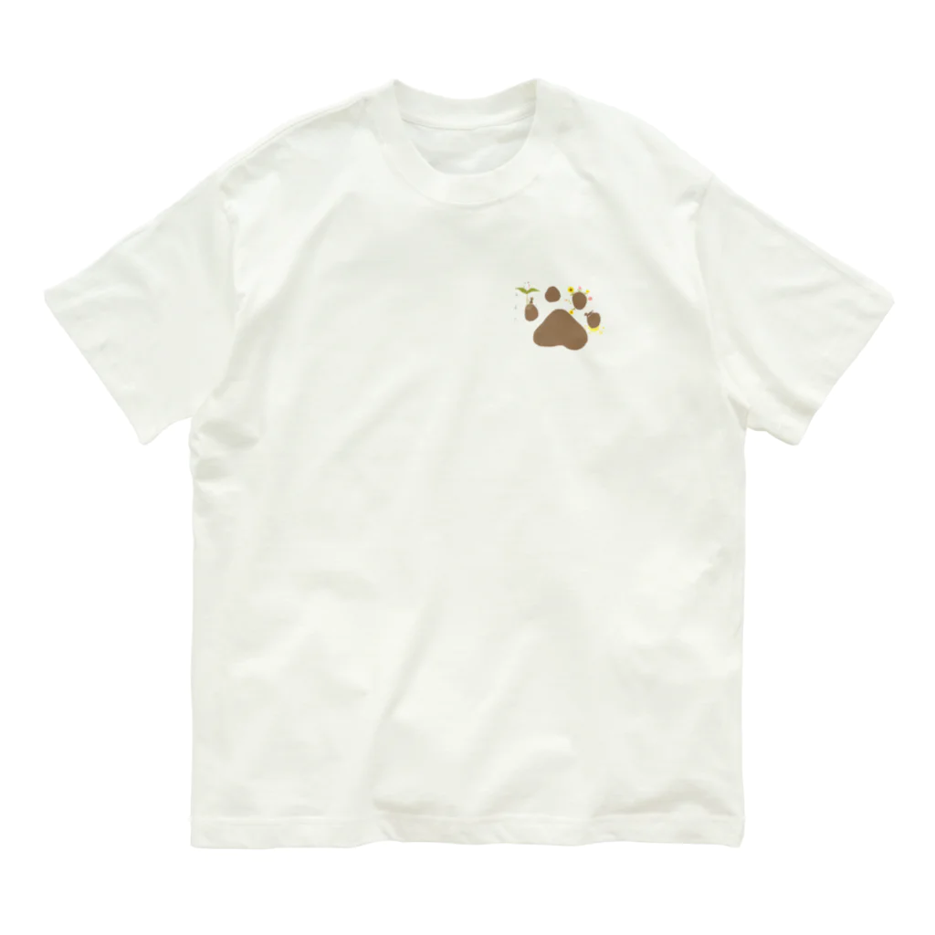 Ur my sunshine☀︎のPaw's paw 🐾 オーガニックコットンTシャツ