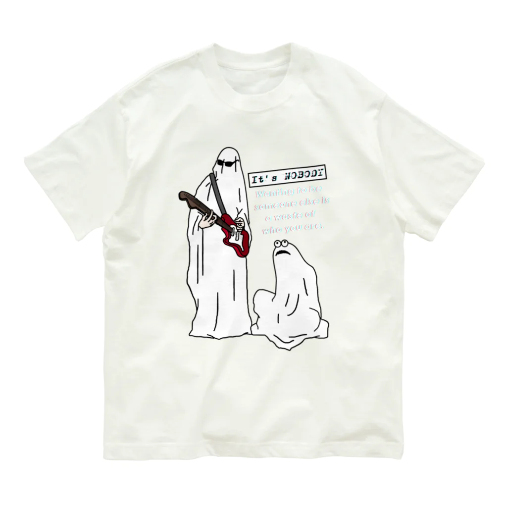 シロクマ商店のNOBODY-おんがく Organic Cotton T-Shirt