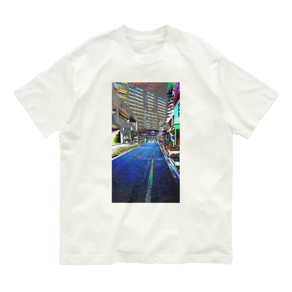 gpjt_753-dmの街並み オーガニックコットンTシャツ