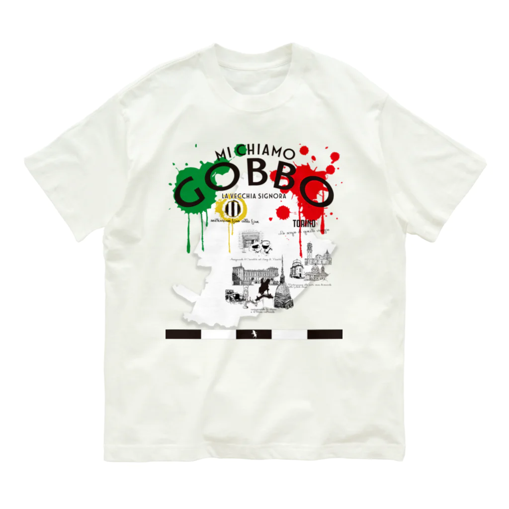 Yoshitomosのmi chiamo gobbo 2 オーガニックコットンTシャツ