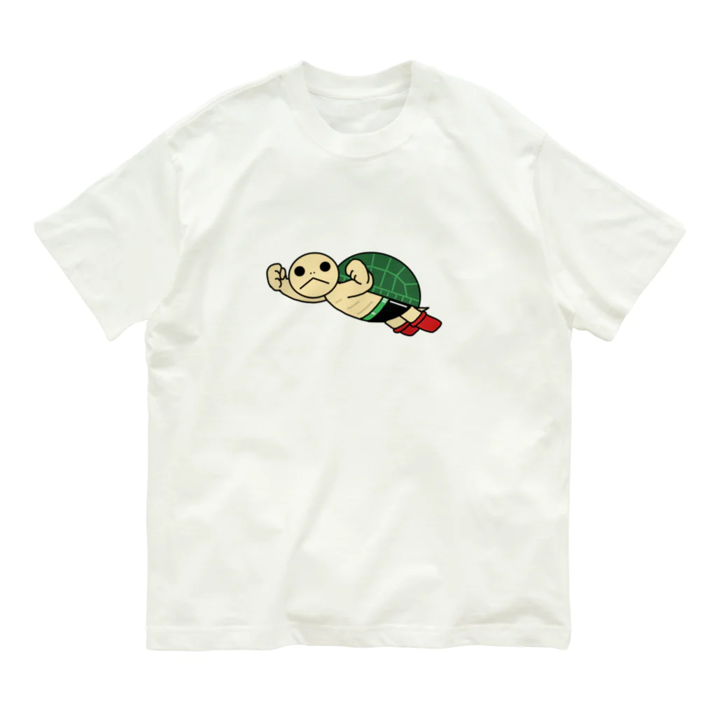 ue☆(ウイ）のカメシリーズ（カメアトム） Organic Cotton T-Shirt