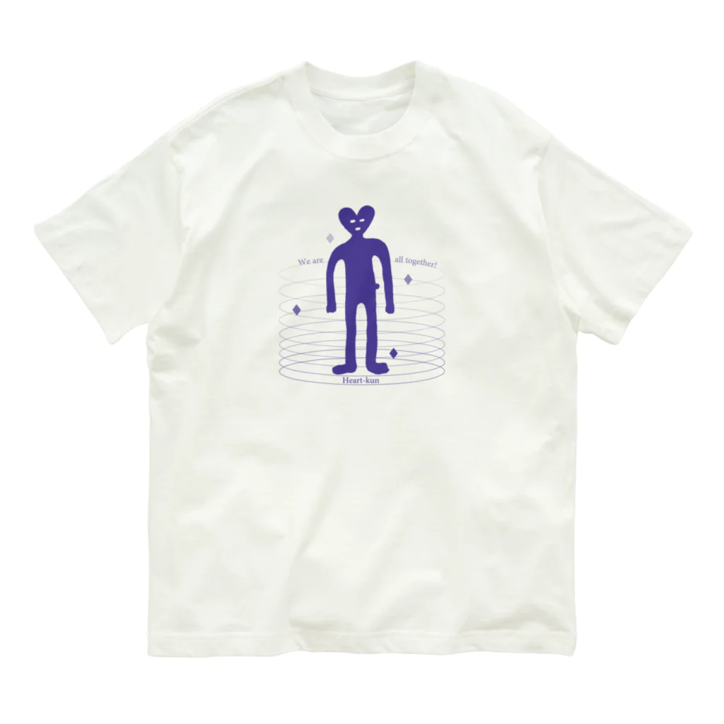 S2kun ハートくん SHOPのHeart-kun Organic Cotton T-Shirt