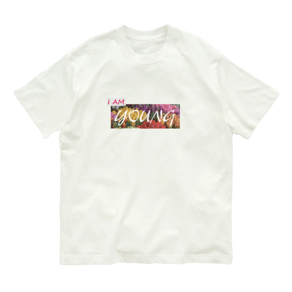 Honey Wonderのアイアムヤング flower shop オーガニックコットンTシャツ