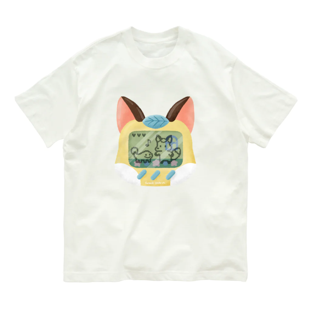 すずきいときちのきつねとさらまんだーといっしょ Organic Cotton T-Shirt