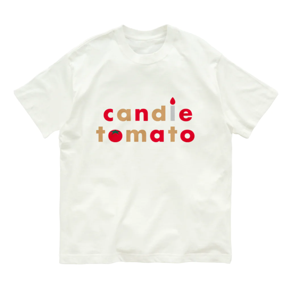 candle_tomatoのcandle tomato オーガニックコットンTシャツ