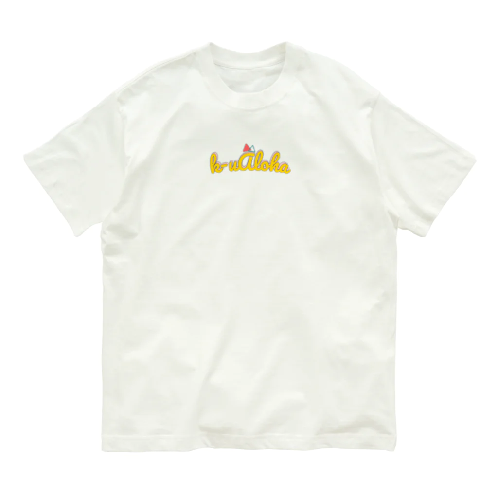 k-uAlohaのK-uAloha ロゴTシャツ オーガニックコットンTシャツ