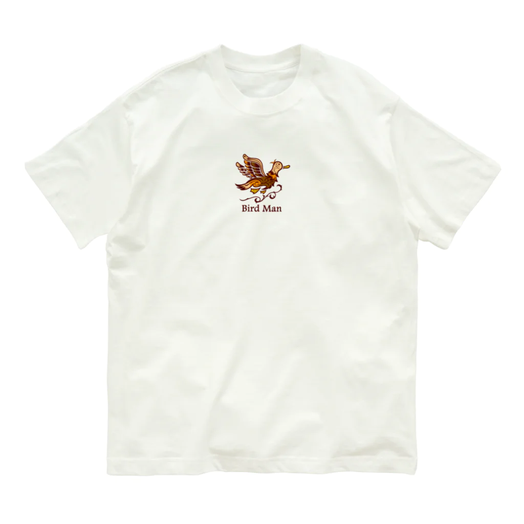 Paint ThankyouのBird Man Organic Cotton T-Shirt