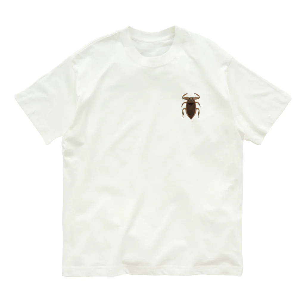 kg_shopの[☆両面] ゲンゴロウどっち【視力検査表パロディ】 Organic Cotton T-Shirt