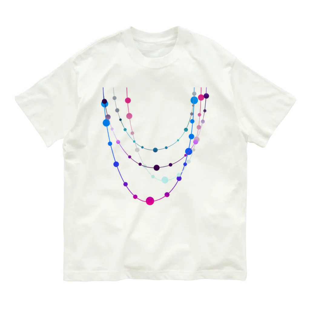 ほうせきやさんのカラフルネックレス Organic Cotton T-Shirt