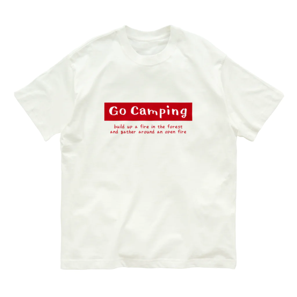 go campingのGo Camping（red） オーガニックコットンTシャツ