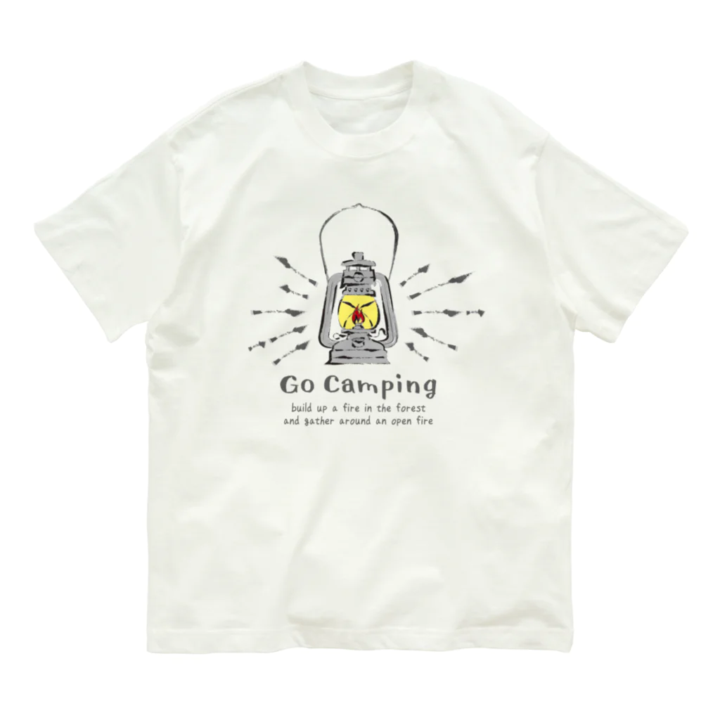 go campingのhurricane lantern オーガニックコットンTシャツ