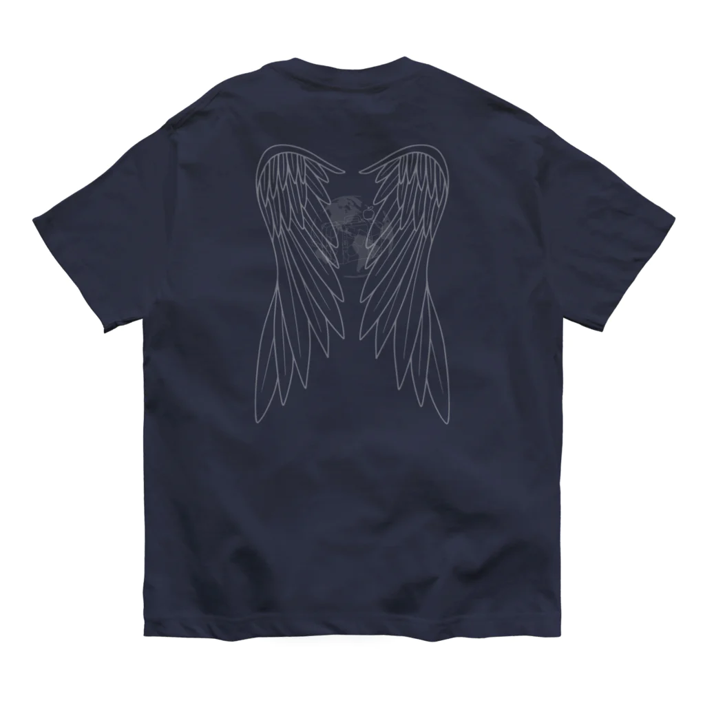 ゆにねこ惑星のପ天使の夏休みଓ夜空旅行 オーガニックコットンTシャツ
