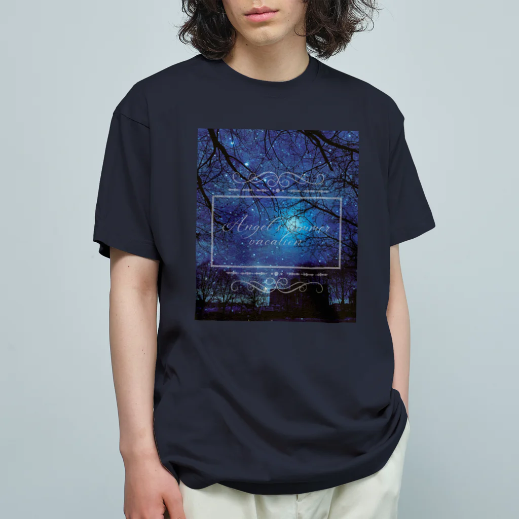 ゆにねこ惑星のପ天使の夏休みଓ夜空旅行 Organic Cotton T-Shirt