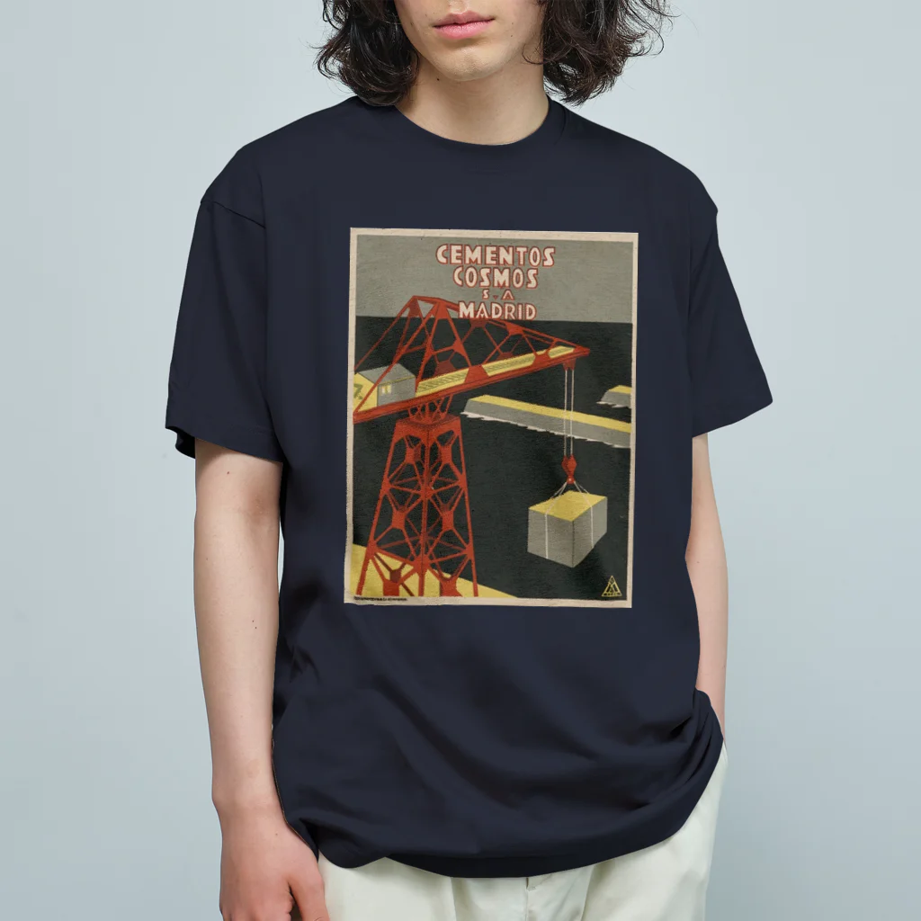 YS VINTAGE WORKSのスペイン・マドリード　1926年　クレーン オーガニックコットンTシャツ