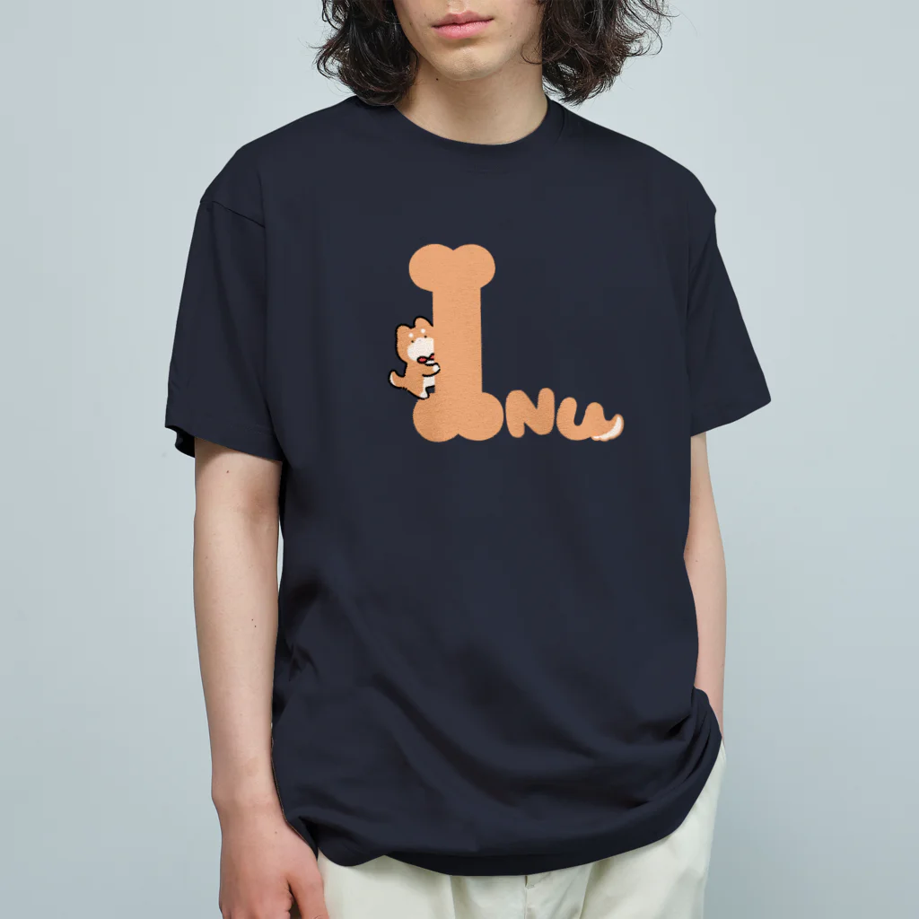 こめひとつぶ。のInuロゴ オーガニックコットンTシャツ