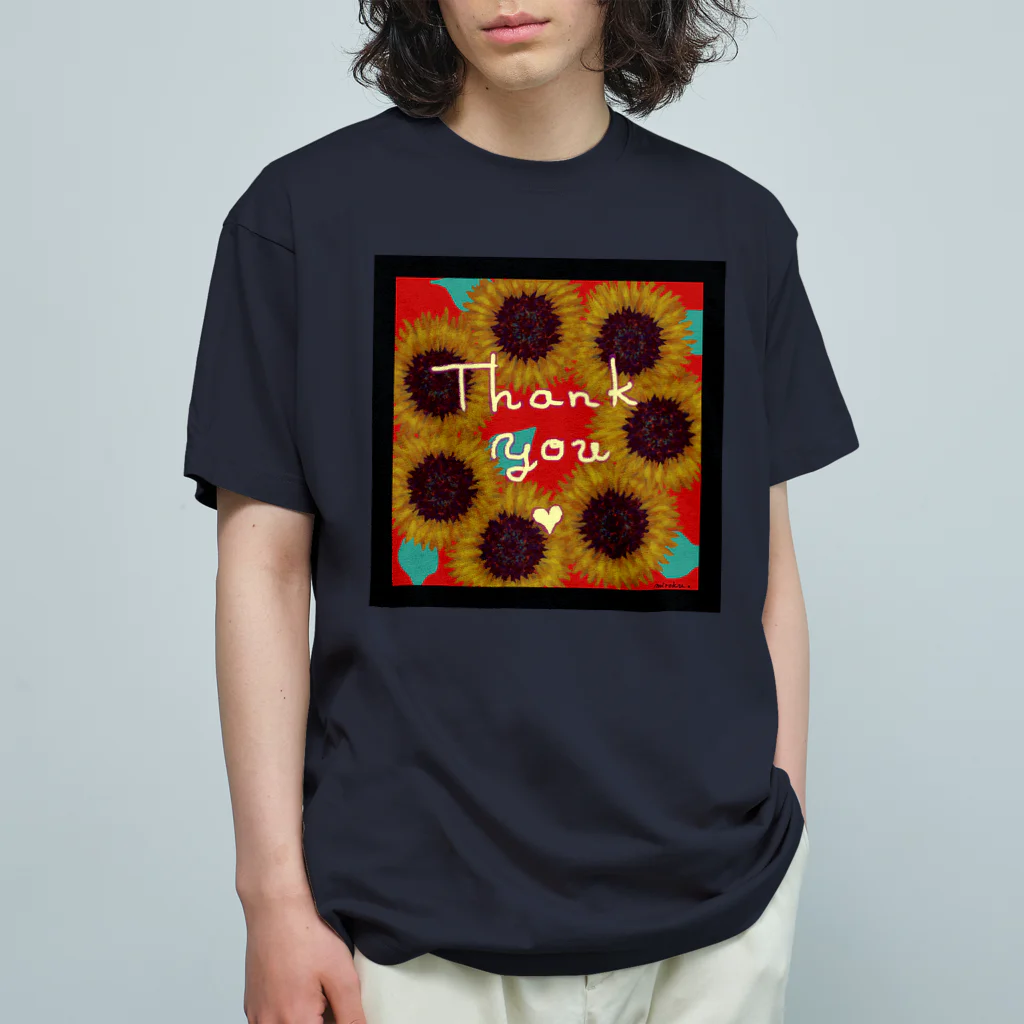 [ DDitBBD. ]の[ Thanks Sunflower ] Organic Cotton T-Shirt
