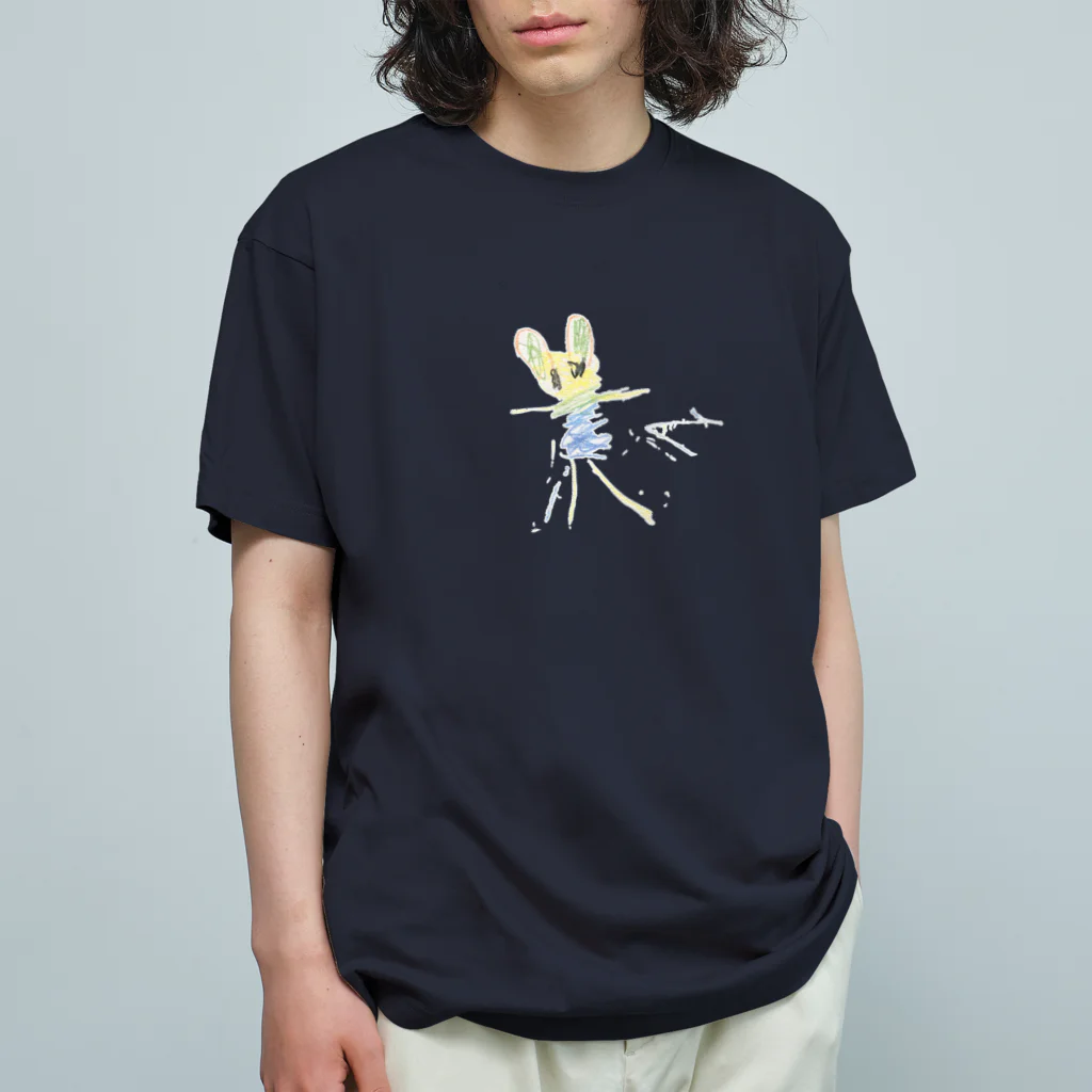 Star_1の４歳児の絵(Rainbow Teddy) Organic Cotton T-Shirt