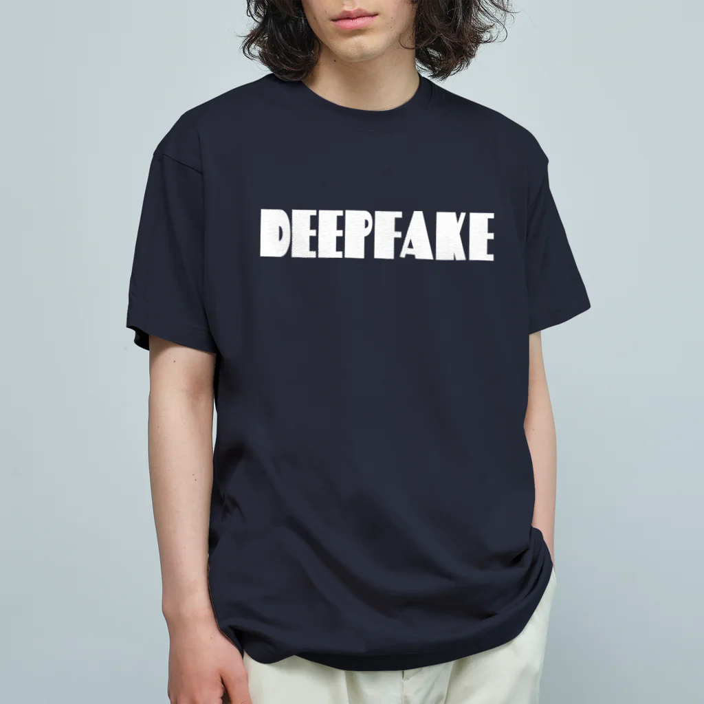 STEP_STOREのDEEPFAKE オーガニックコットンTシャツ