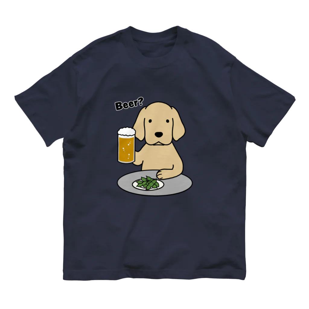 efrinmanのビールと枝豆 Organic Cotton T-Shirt