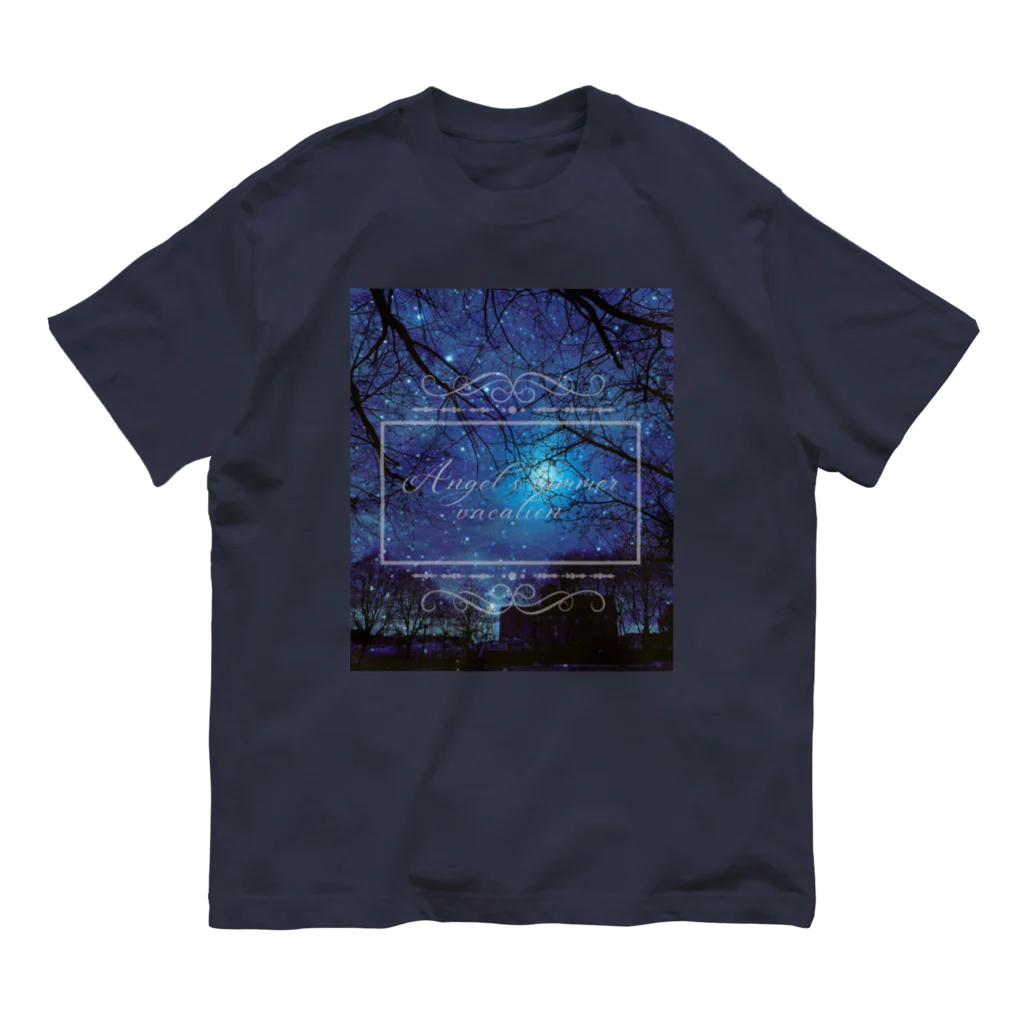 ゆにねこ惑星のପ天使の夏休みଓ夜空旅行 Organic Cotton T-Shirt