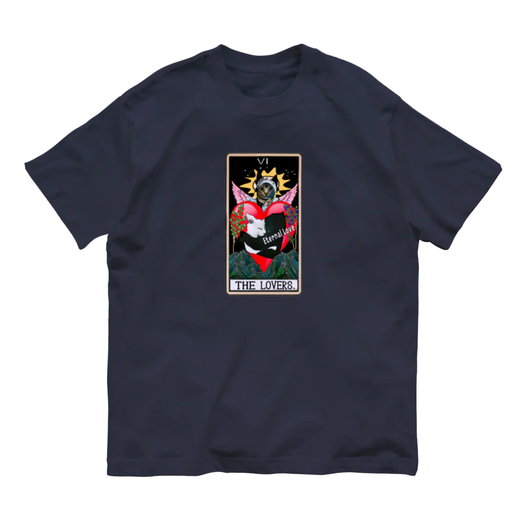 みにゃ次郎のタロットシリーズLOVERS オーガニックコットンTシャツ