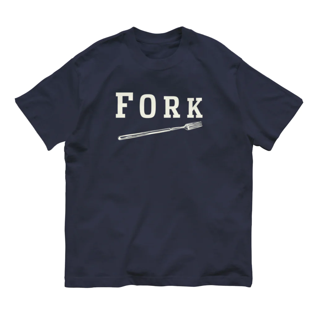 LONESOME TYPE ススのFORK (KINARI) Organic Cotton T-Shirt