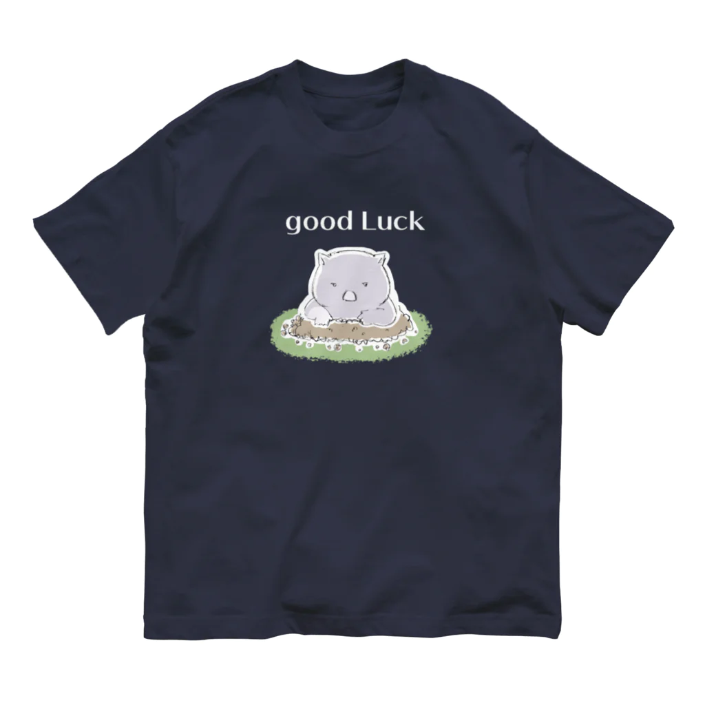 *wombat cafe*のウォンバット ＜good Luck＞  オーガニックコットンTシャツ