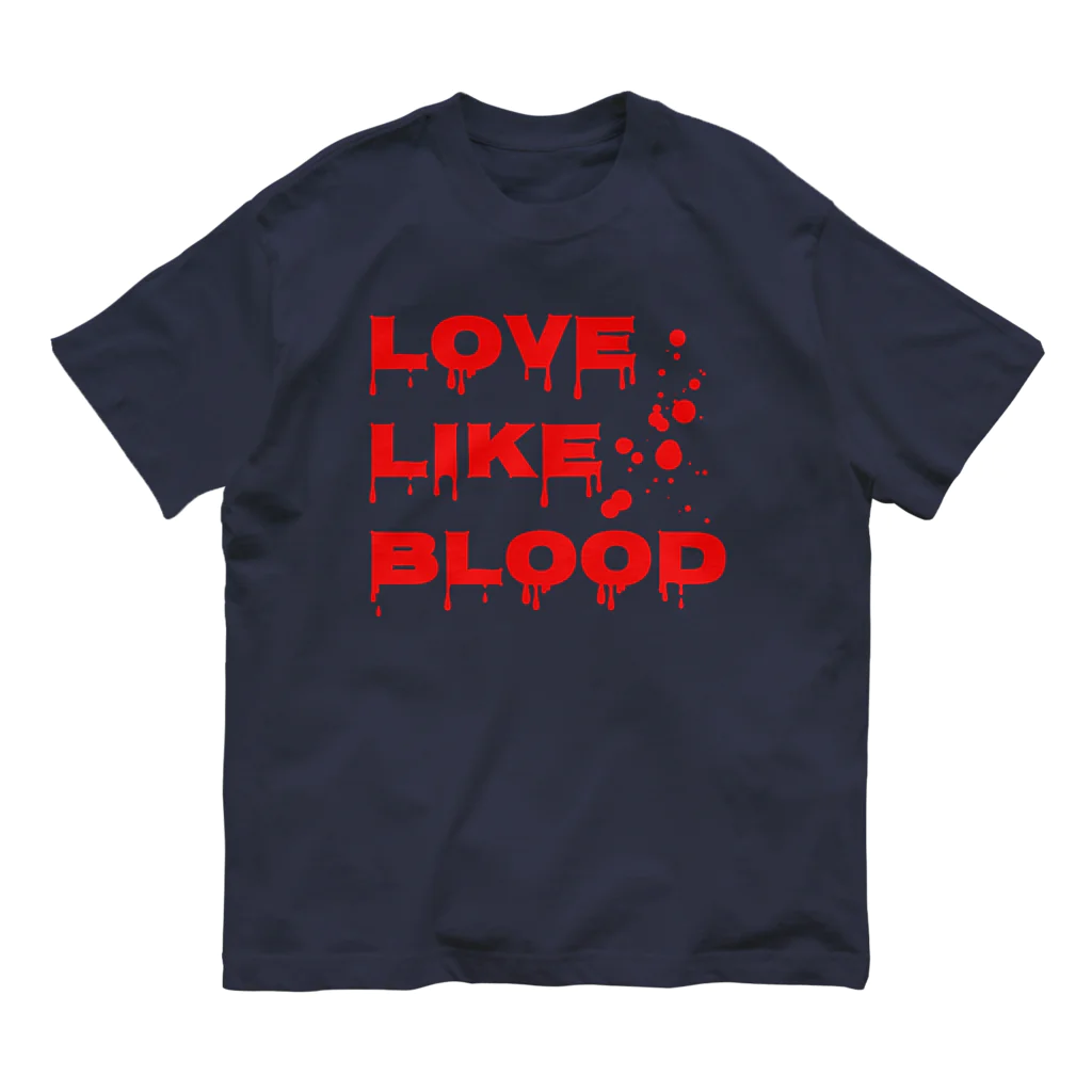 Bootleg BustersのLOVE LIKE BLOOD オーガニックコットンTシャツ