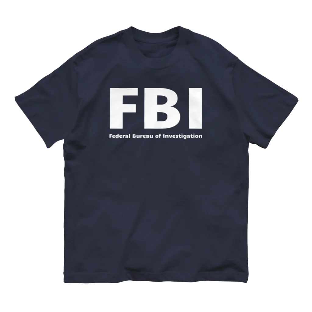 アロハスタイルハワイのFBIロゴ Federal Bureau of Investigation Organic Cotton T-Shirt