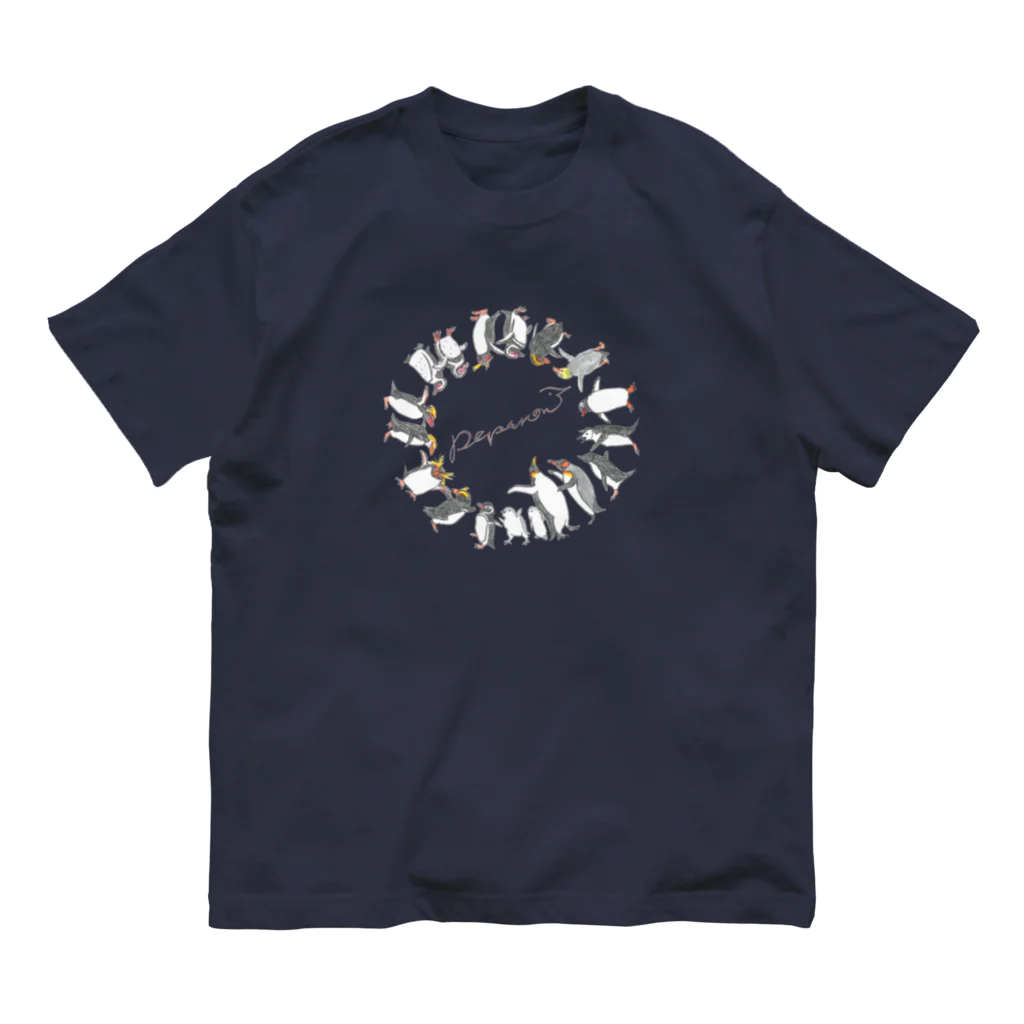 雑貨屋ペパロニのペンギン　全員集合　ペパロニオリジナル Organic Cotton T-Shirt