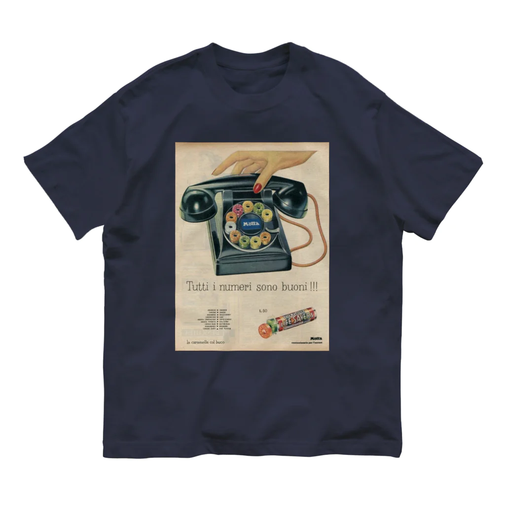 YS VINTAGE WORKSのイタリア　電話ドロップ飴 Organic Cotton T-Shirt