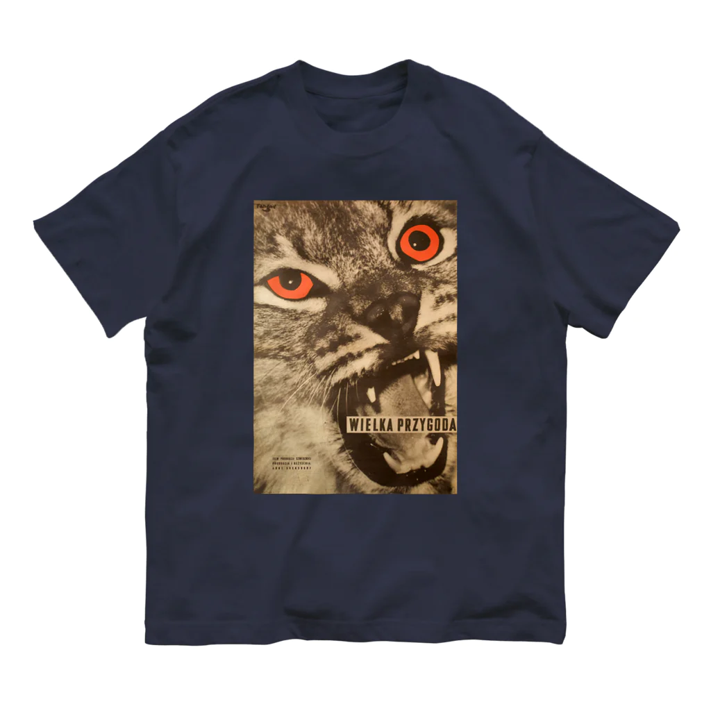 YS VINTAGE WORKSのポーランド 1953年　"The cat has orange eyes" オーガニックコットンTシャツ