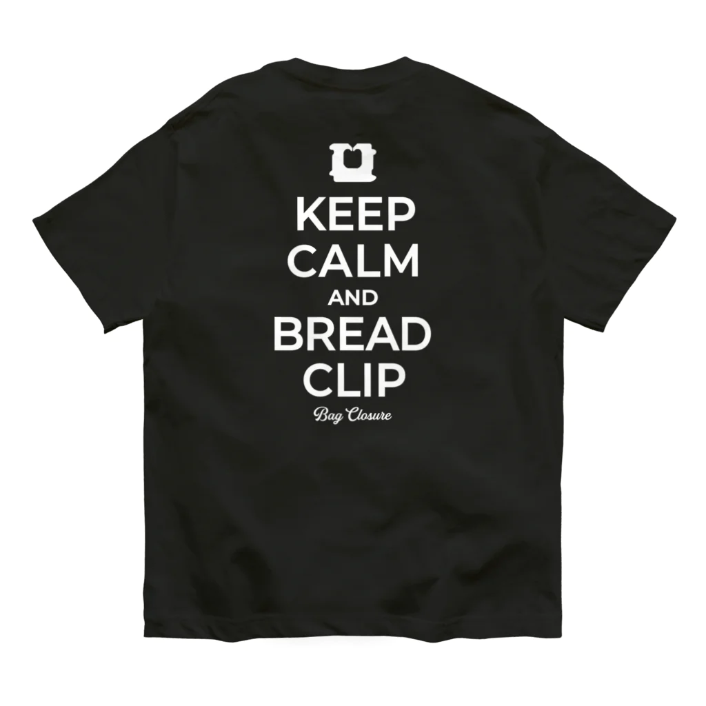 kg_shopの[★バック] KEEP CALM AND BREAD CLIP [ホワイト] オーガニックコットンTシャツ