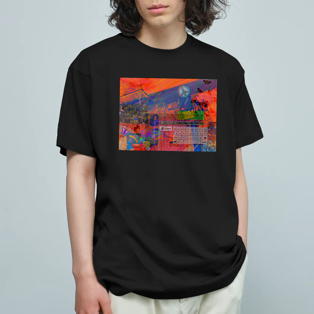 〰️➰わにゃ屋さん➰〰️のerror error Organic Cotton T-Shirt