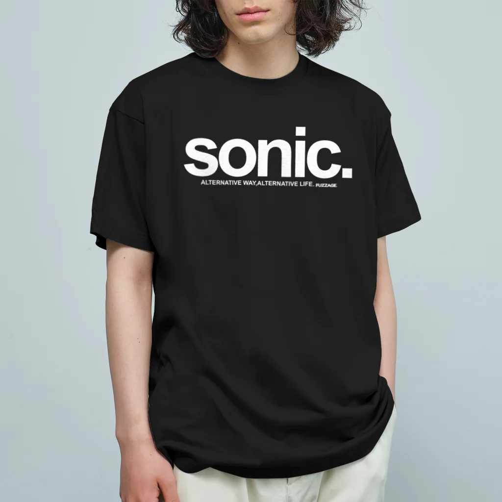 FUZZAGE™ (ファズエイジ)のsimple sonic オーガニックコットンTシャツ