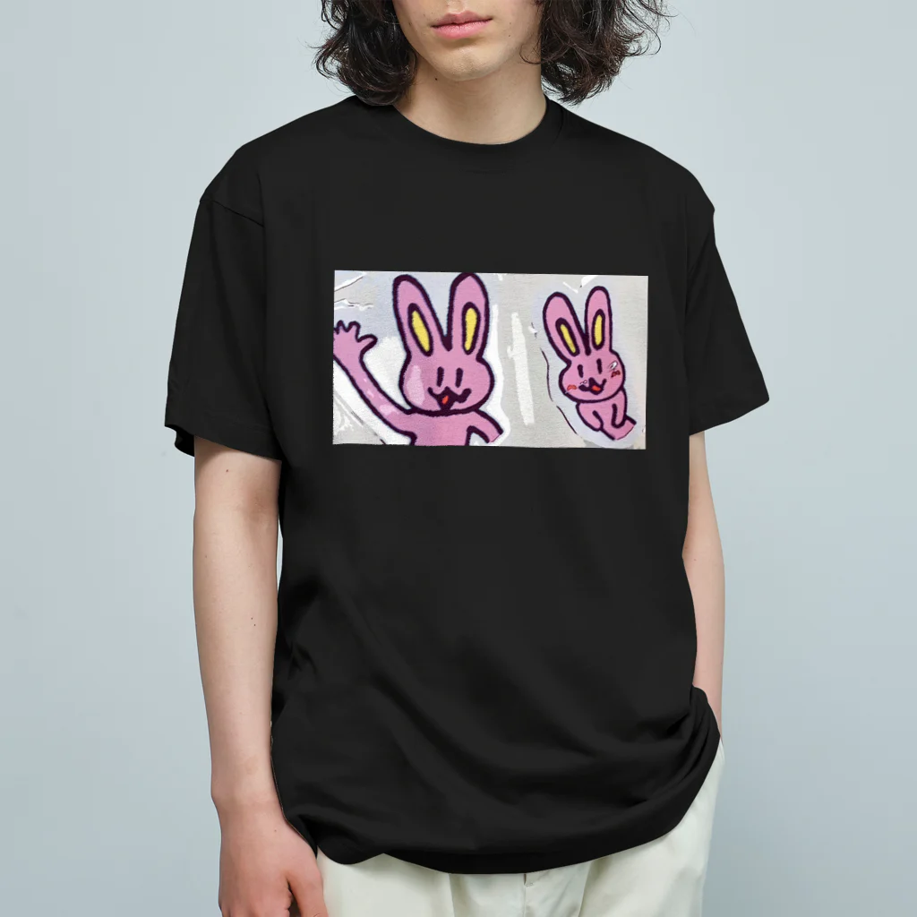 うさぎ少年アンソニーのうさぎ少年アンソニー＆うさぎ少女キャサリン オーガニックコットンTシャツ