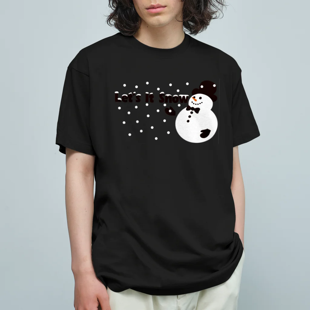 キッズモード某のLet it snow Organic Cotton T-Shirt
