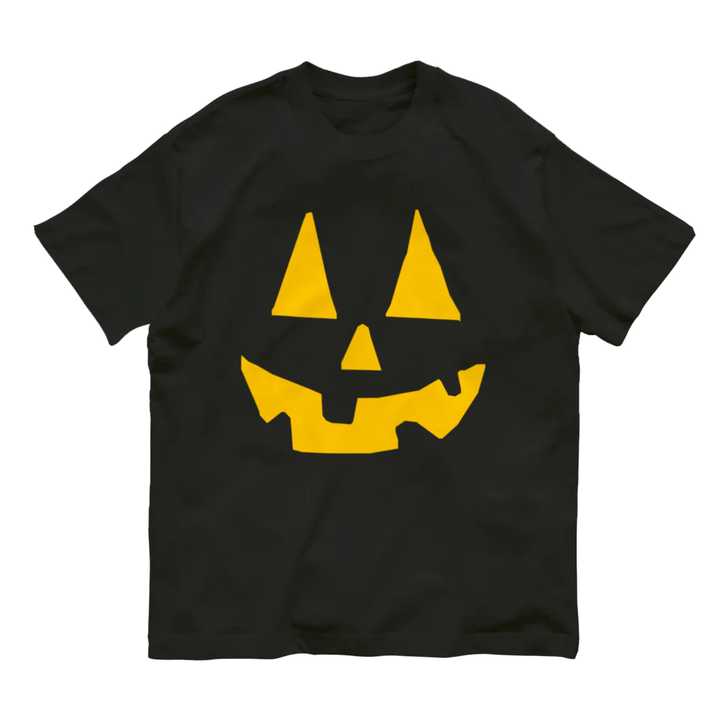 CIPANGOのハロウィン ジャック・オ・ランタン ブラックボディ Organic Cotton T-Shirt