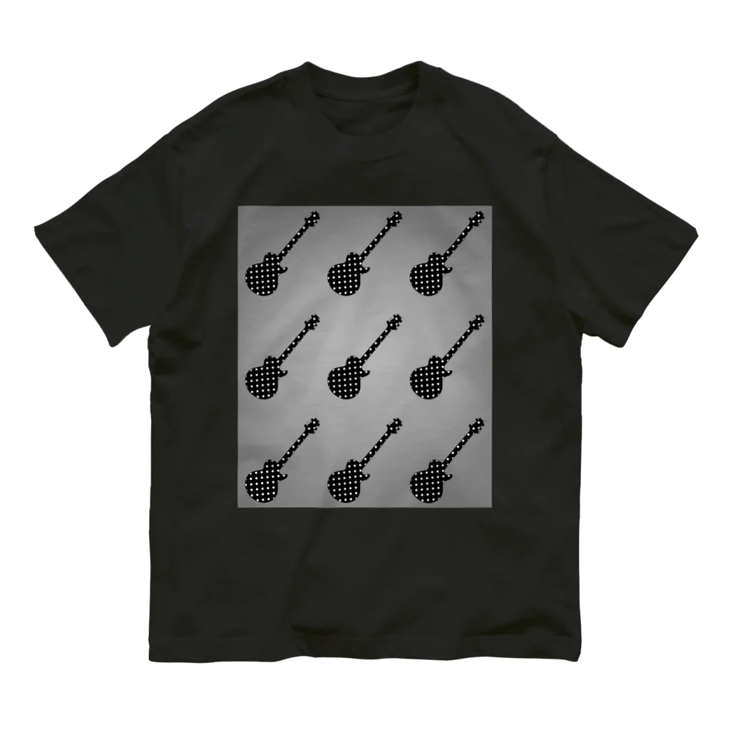 CHERRY VANILLAのDOT GUITAR（pattern） オーガニックコットンTシャツ