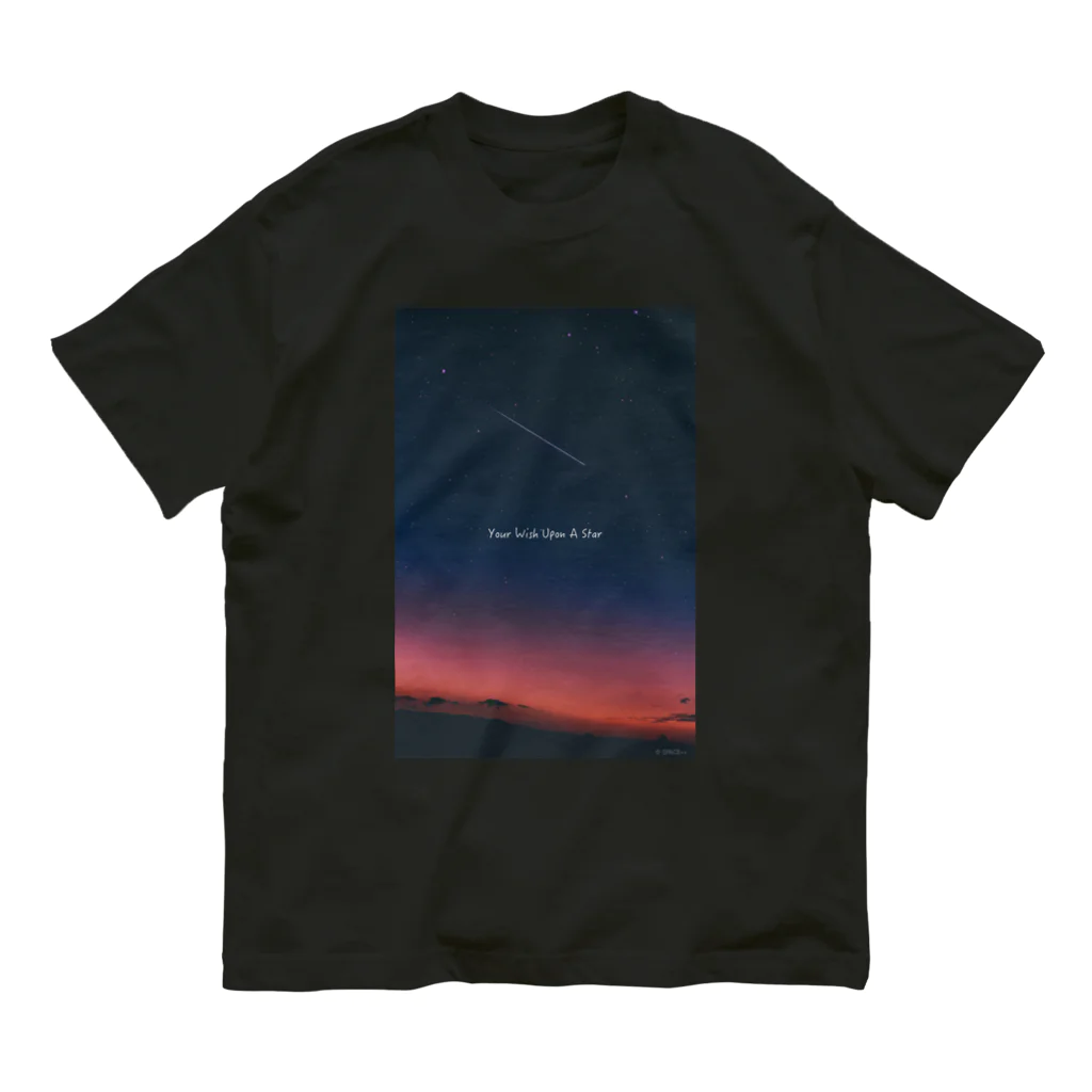 SPACE++の" Your Wish Upon A Star " Organic Cotton T-Shirt