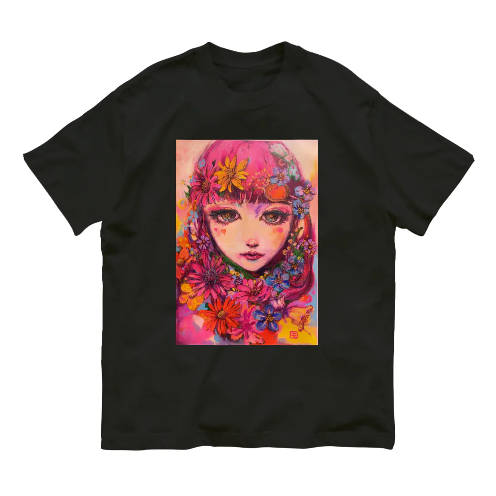 モリモト アツシのモリモト アツシの絵のお品で御座います。 Organic Cotton T-Shirt