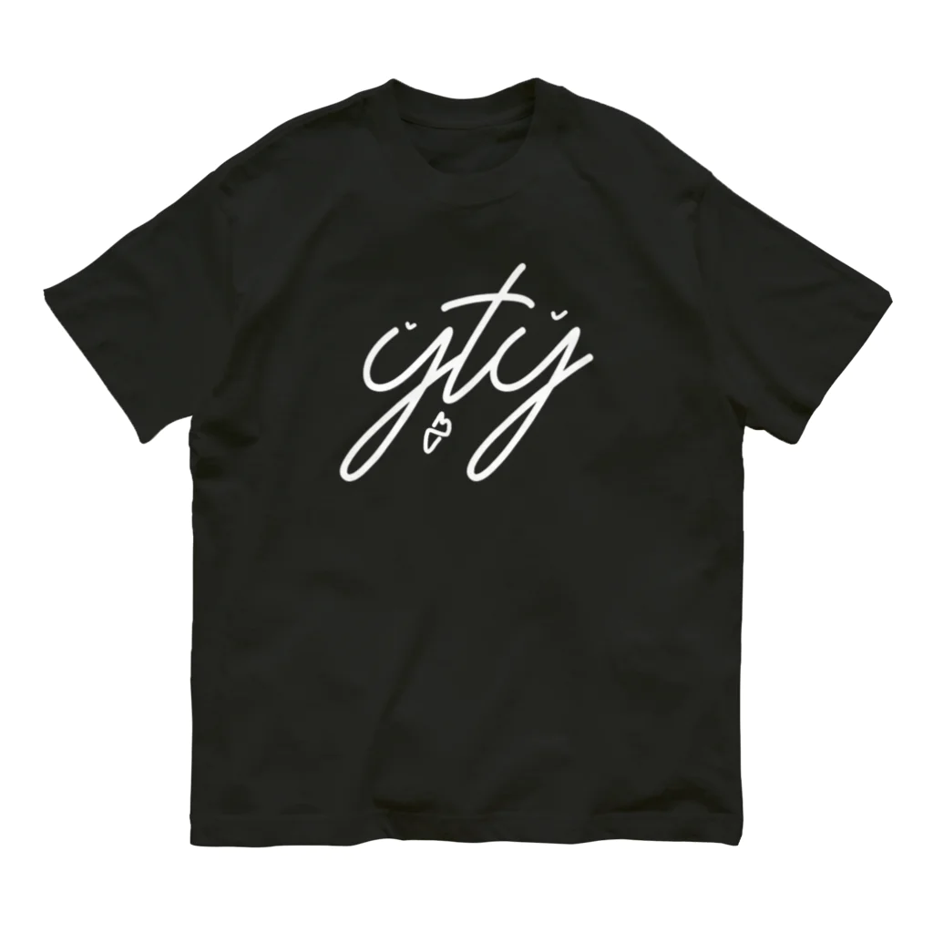 achiのytyface black オーガニックコットンTシャツ