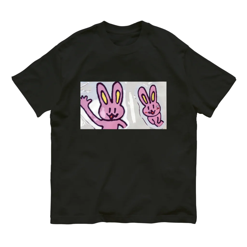 うさぎ少年アンソニーのうさぎ少年アンソニー＆うさぎ少女キャサリン オーガニックコットンTシャツ