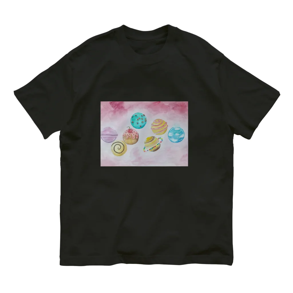 Pizmon Planetのスイーツ惑星 オーガニックコットンTシャツ