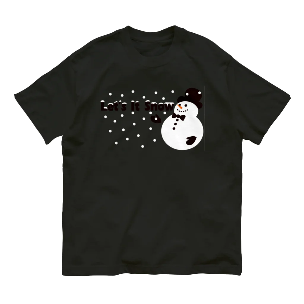 キッズモード某のLet it snow Organic Cotton T-Shirt