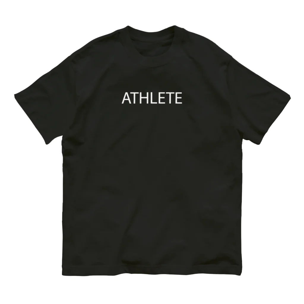 MUGENGEN (ムゲンゲン)のATHLETE letter WT オーガニックコットンTシャツ