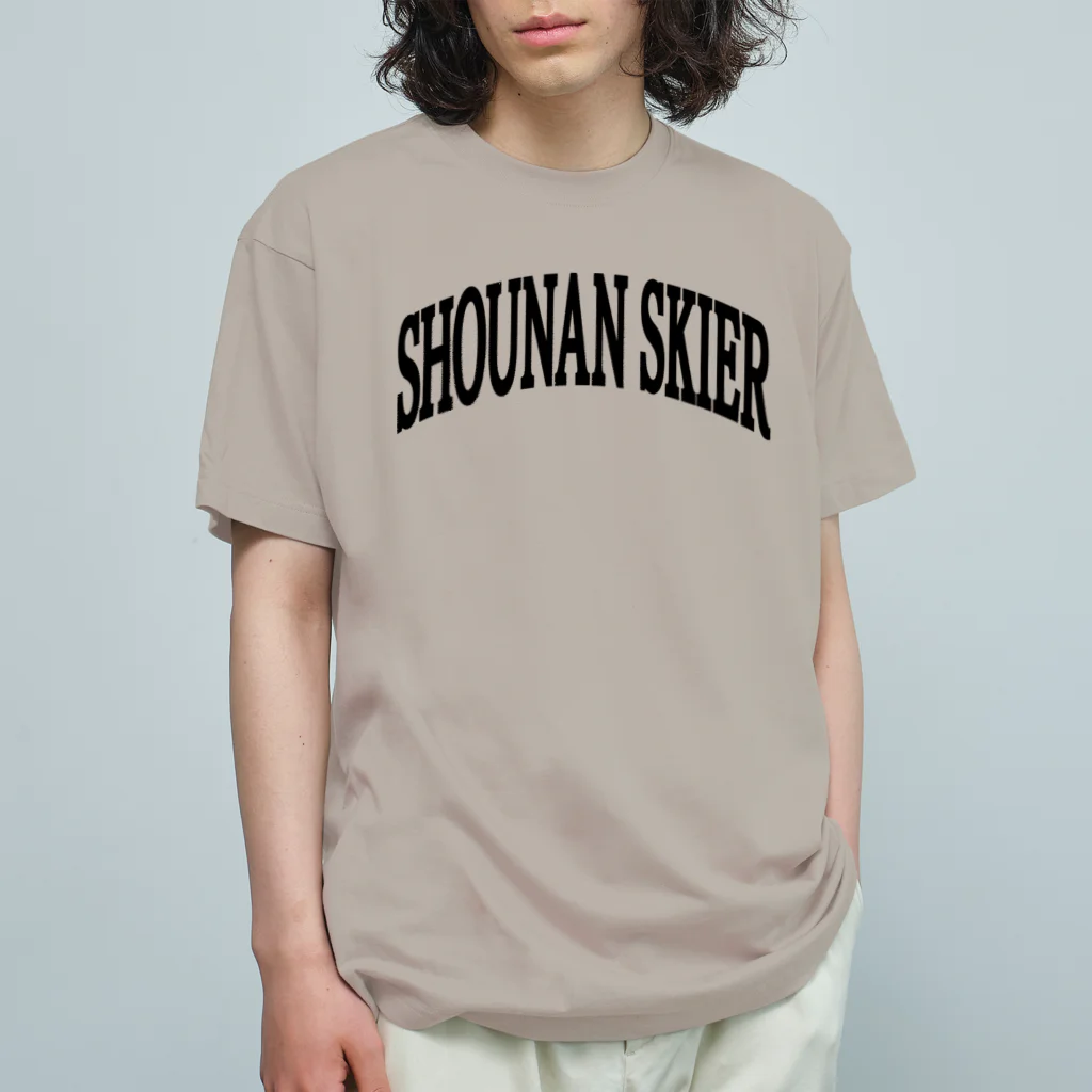 SKI NUT OFFICIAL SHOPの湘南スキーヤーロゴ オーガニックコットンTシャツ